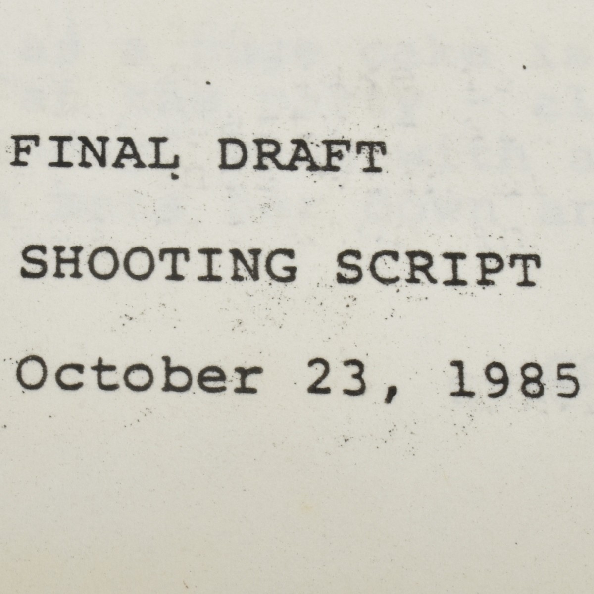 "Legal Eagles" Script Screenplay