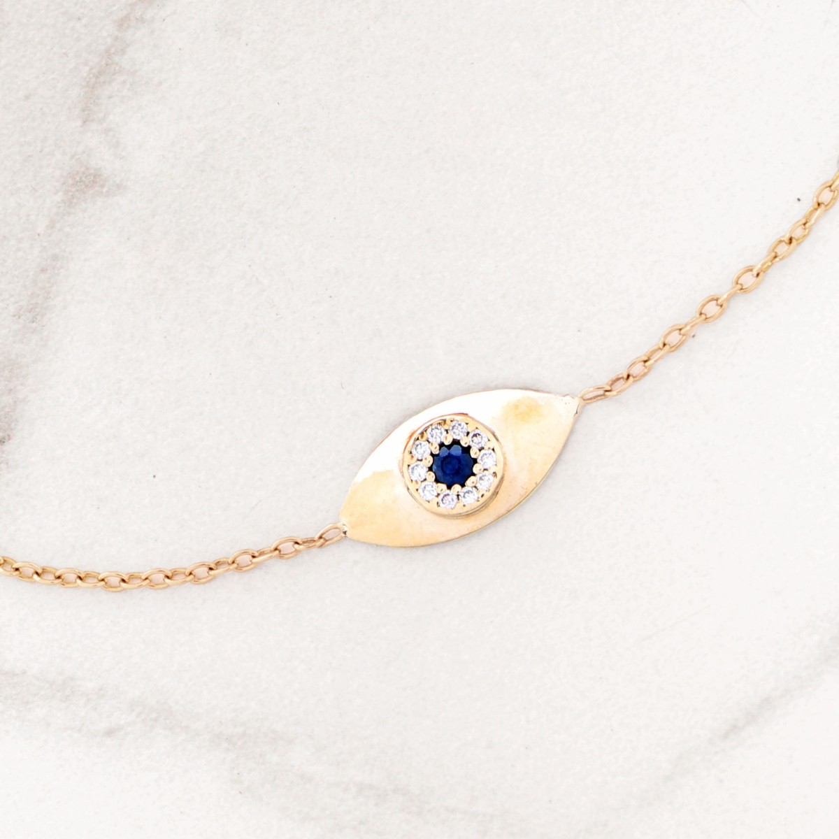 Sapphire, Diamond and 14K Bracelet