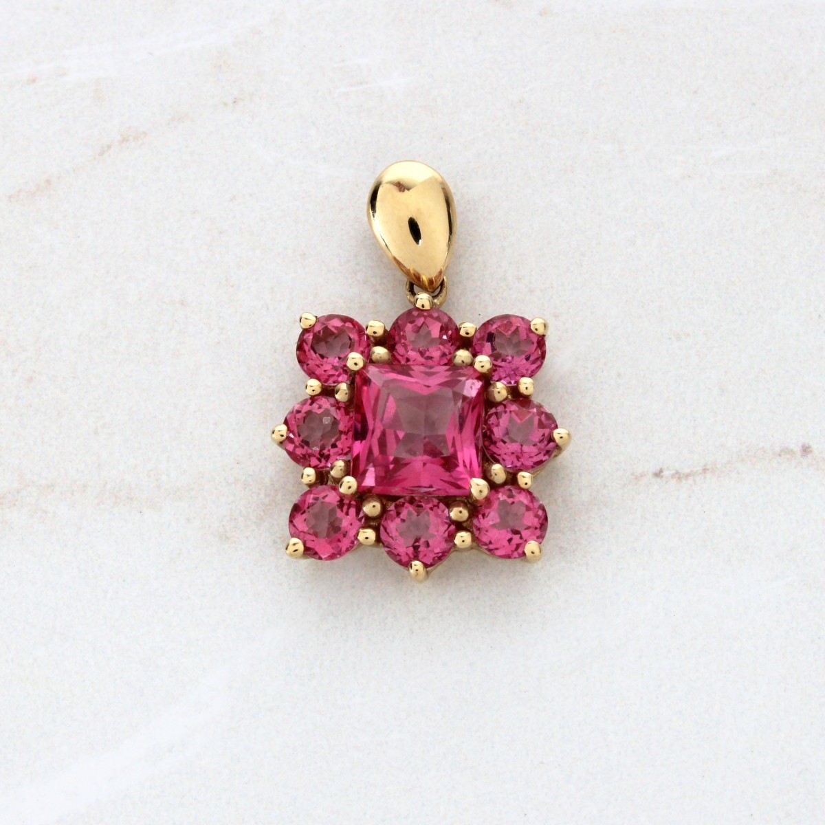 Topaz and 14K Pendant