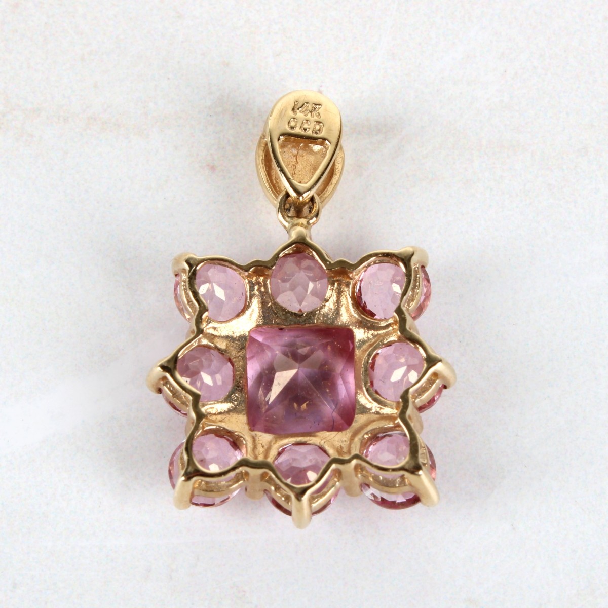 Topaz and 14K Pendant