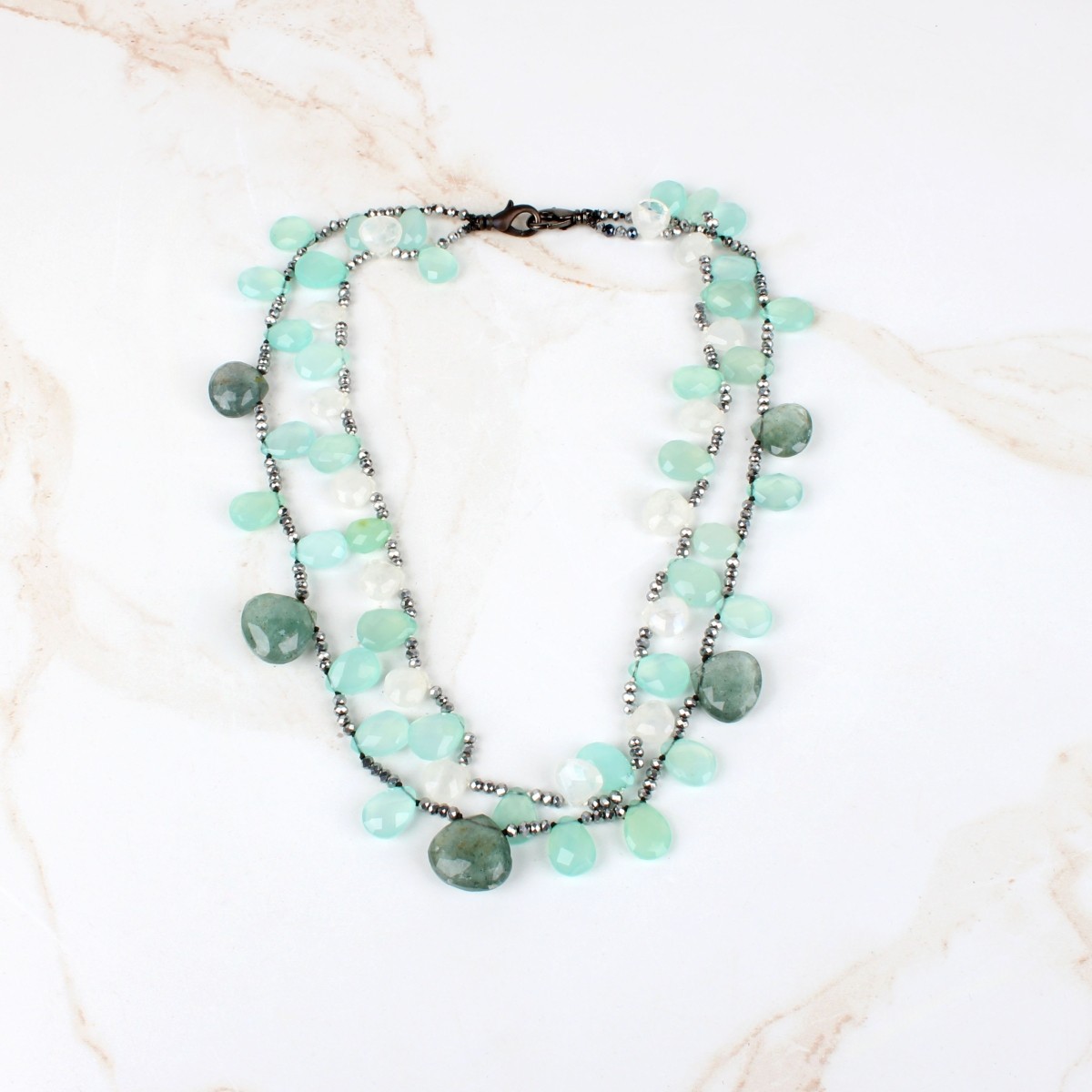 Quartz and Hematite Necklace