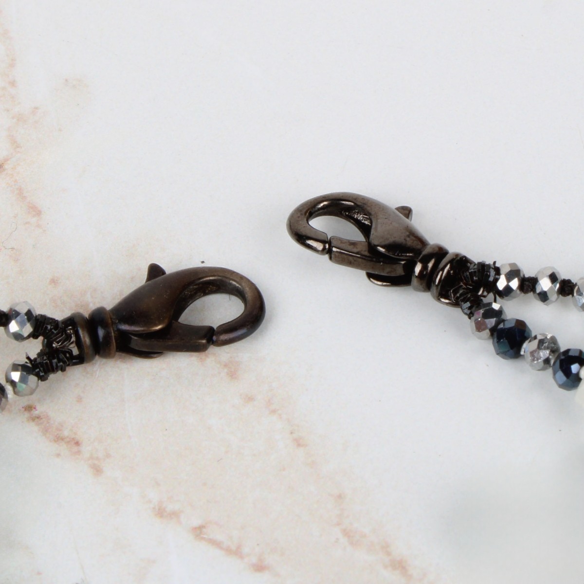 Quartz and Hematite Necklace