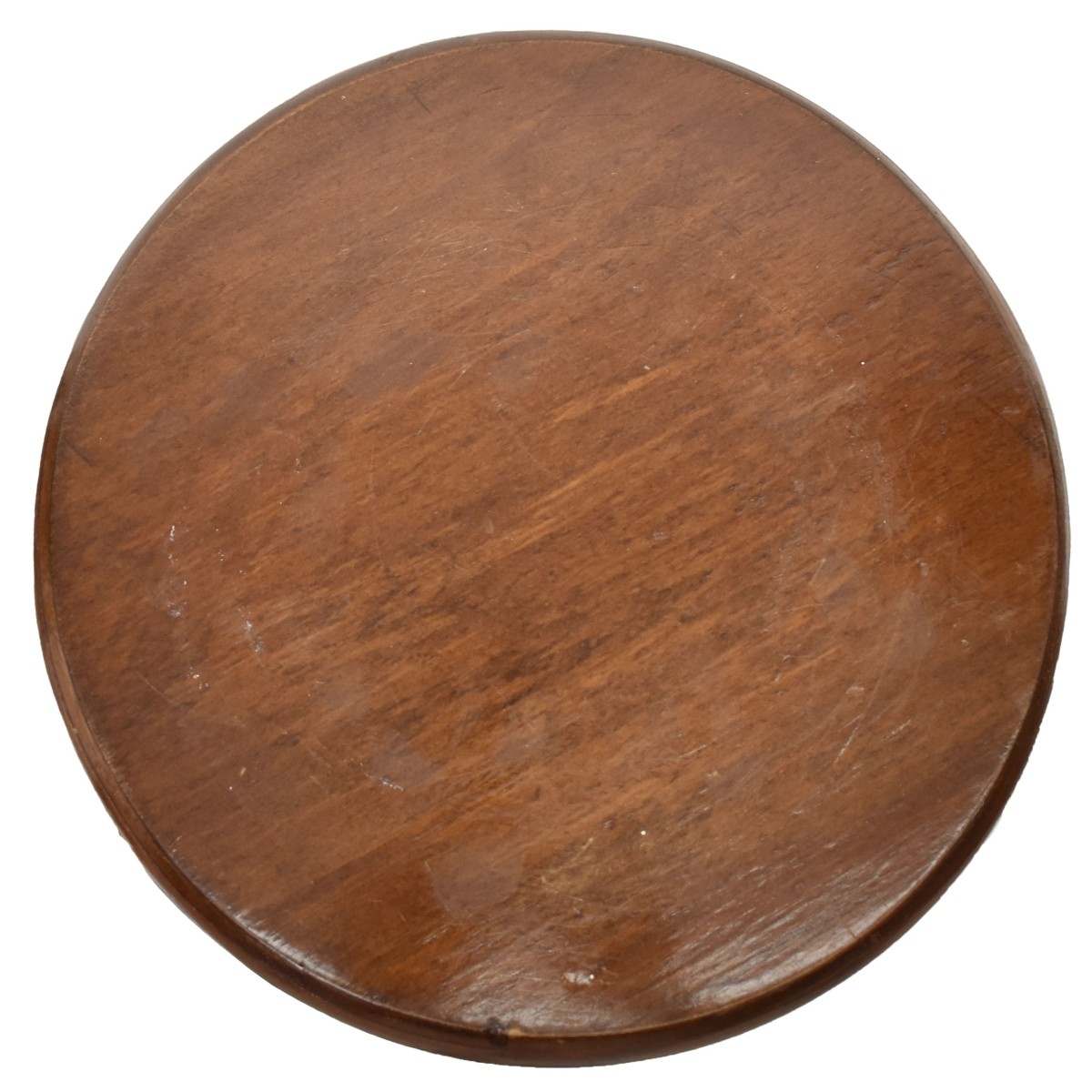 Round Fluted Column Wood Pedestal Stand