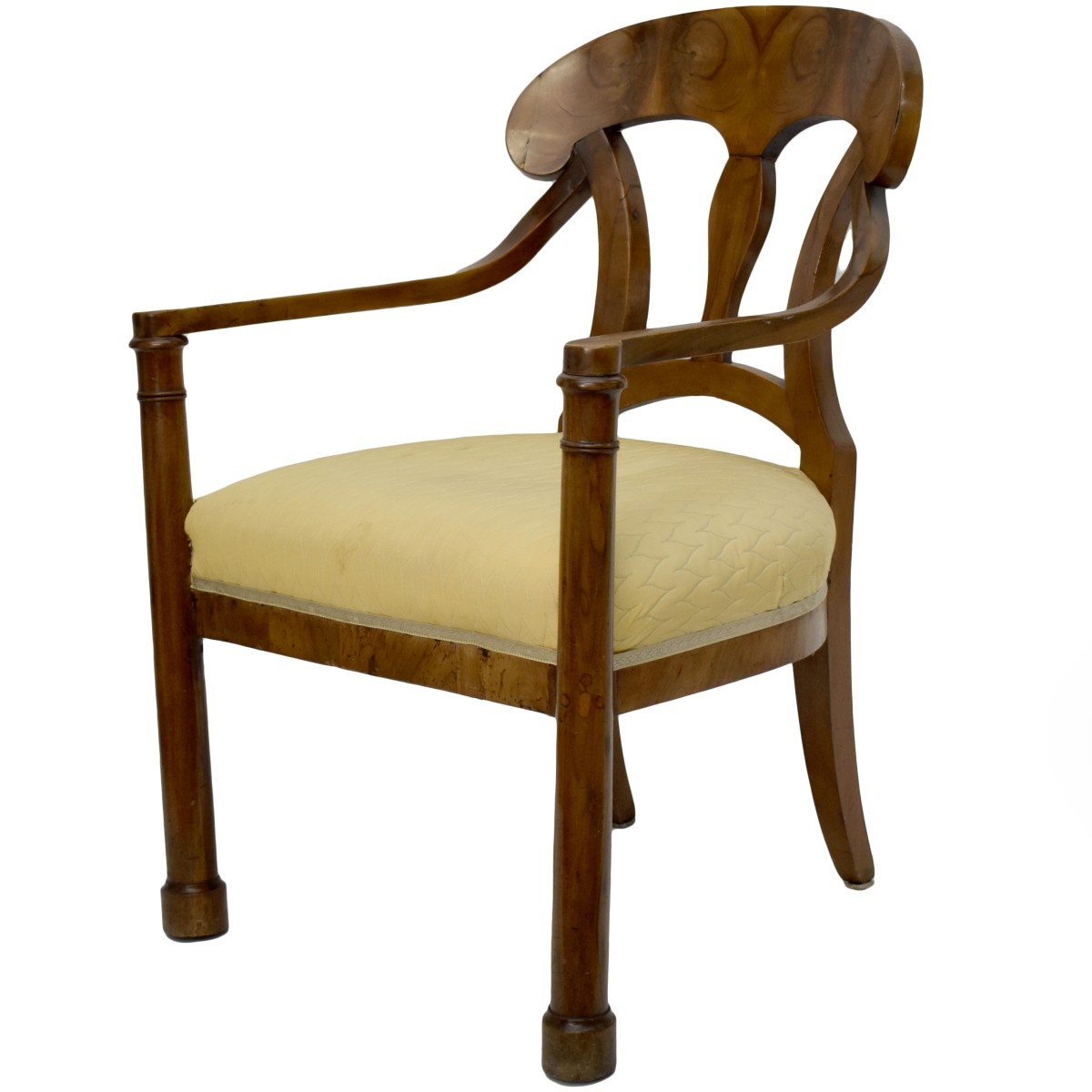 Biedermeier Cherry Wood Arm Chair
