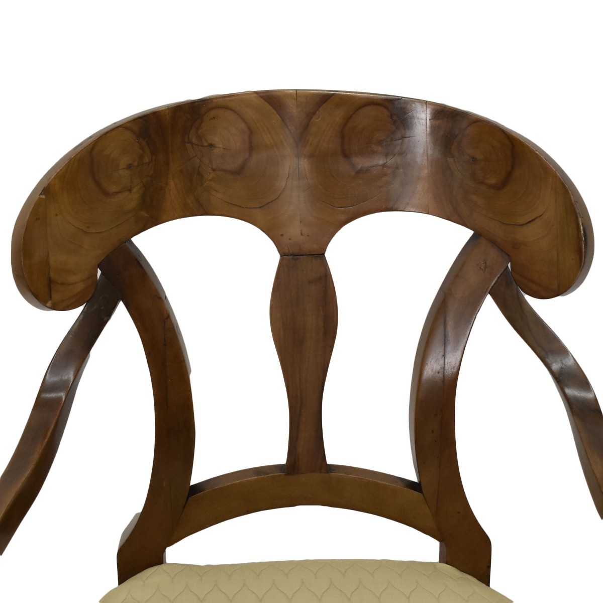 Biedermeier Cherry Wood Arm Chair