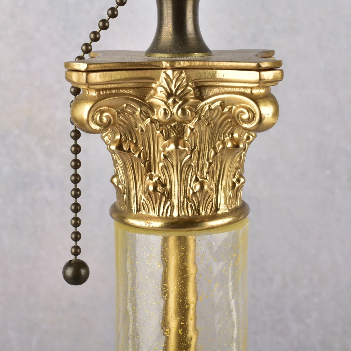 Mid-century Modern Neo-classical Glass Lamps