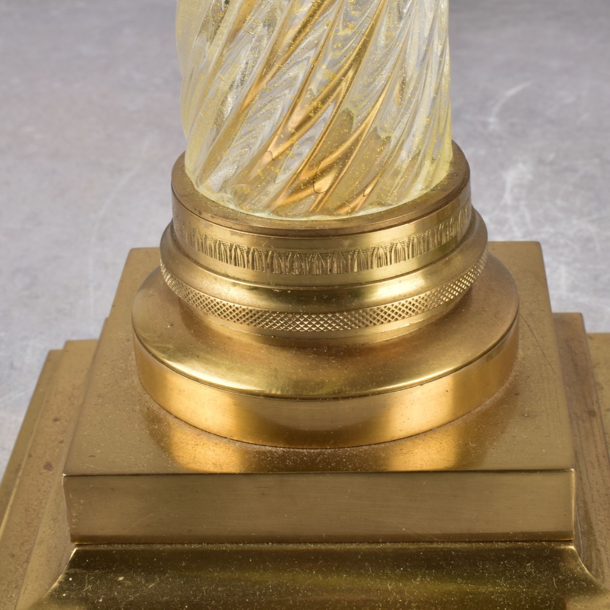 Mid-century Modern Neo-classical Glass Lamps