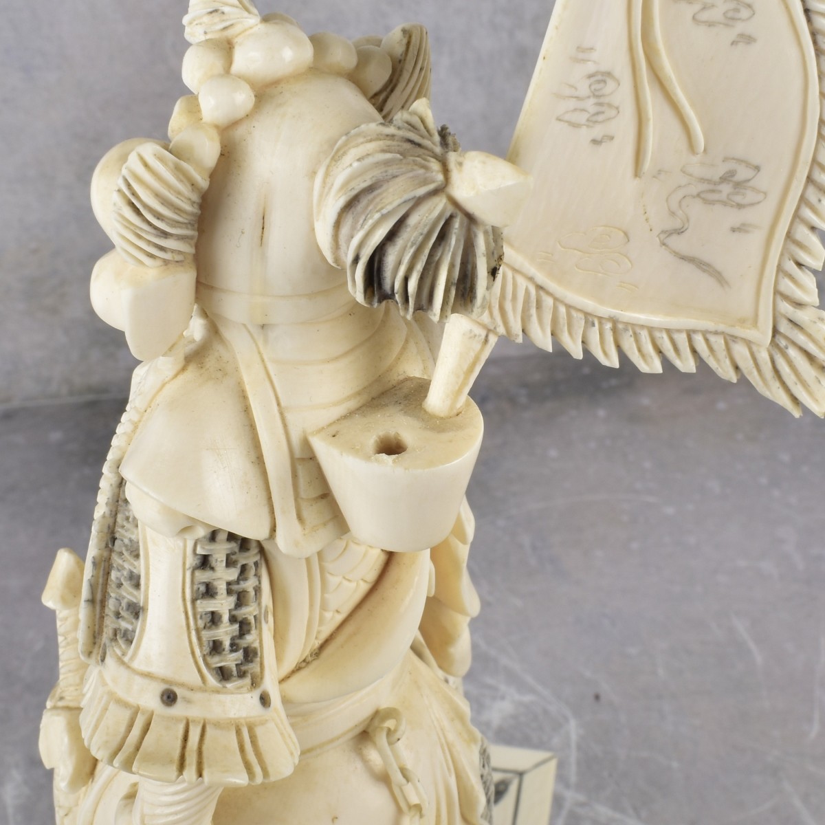 Antique Carved Emperor and Empress on Horseback