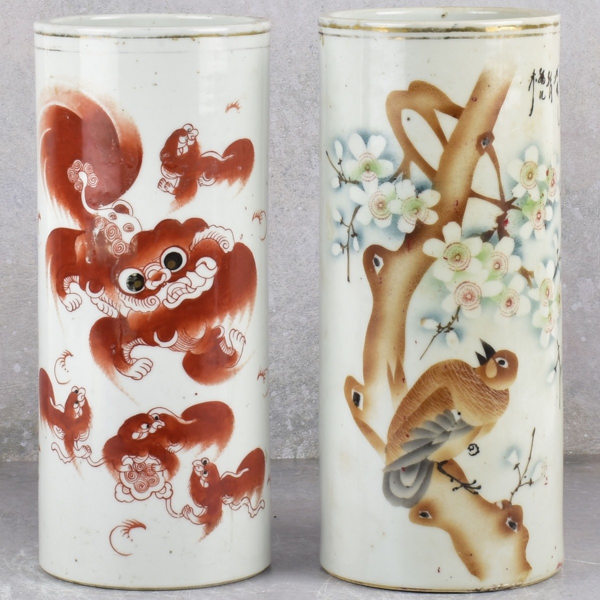 Chinese Republic Period Porcelain Hat Stands