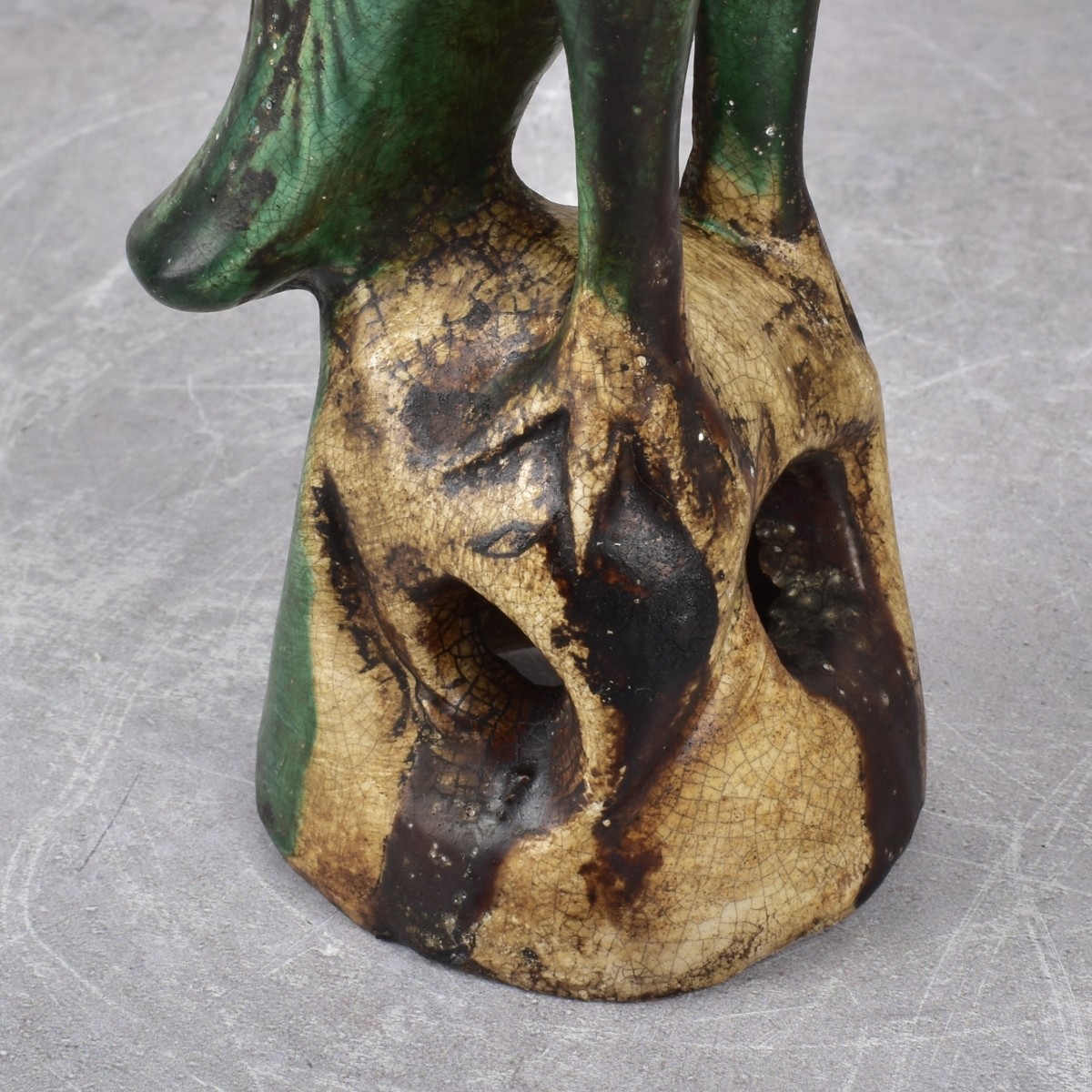 Green Pottery Parrots
