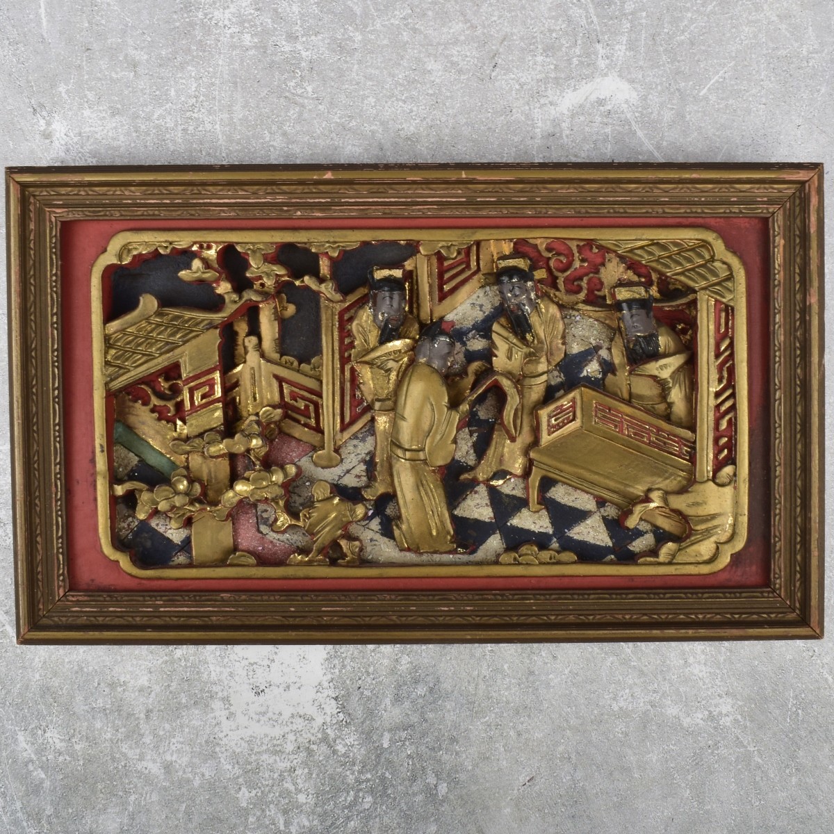 Antique Gilt Wood Chinese Wood Panels