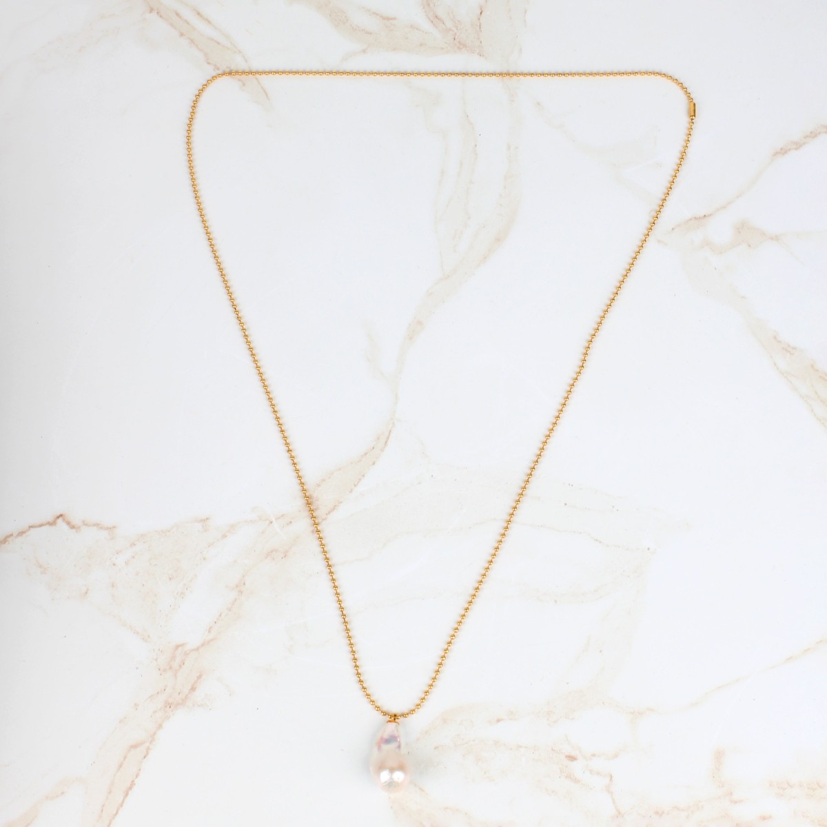 Large Baroque Pearl Necklace