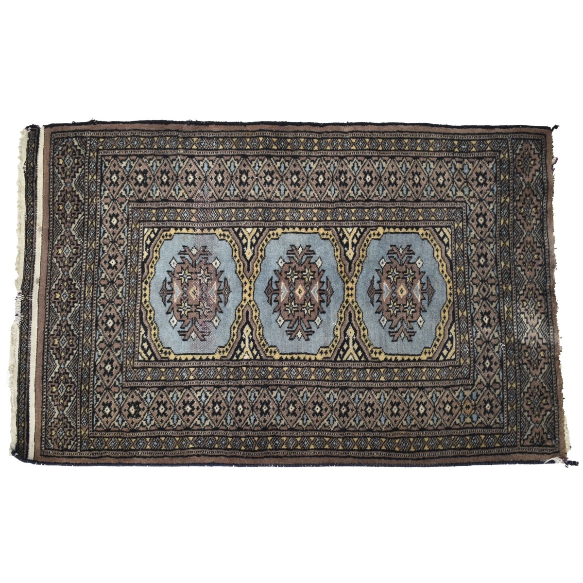 Semi-antique Bokhara Prayer Wool Rug