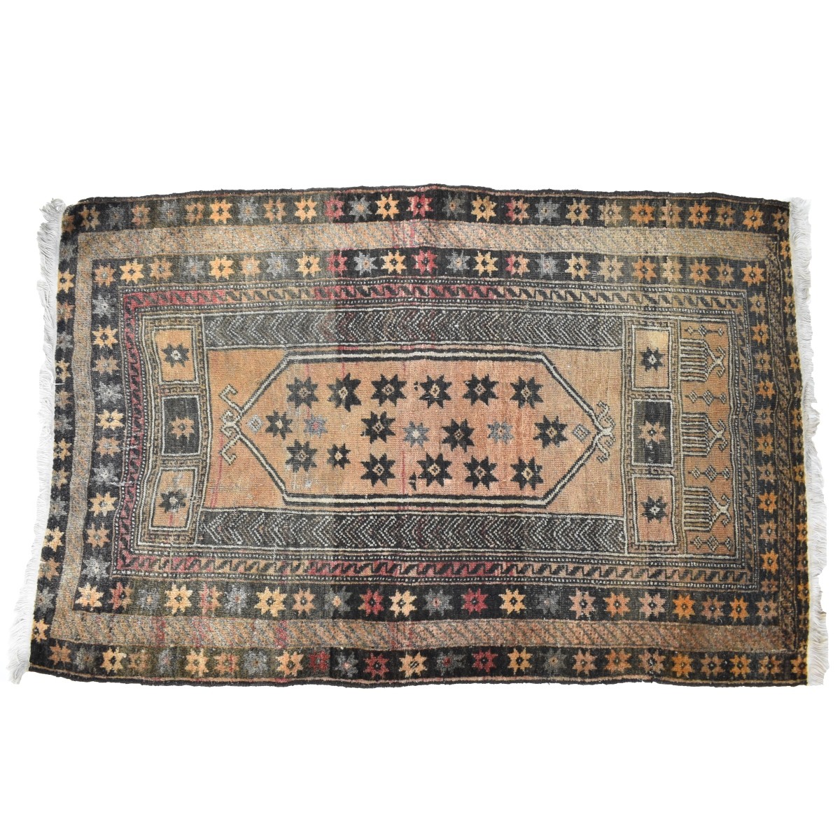Semi-antique Shirvan Flat Wove Wool Rug