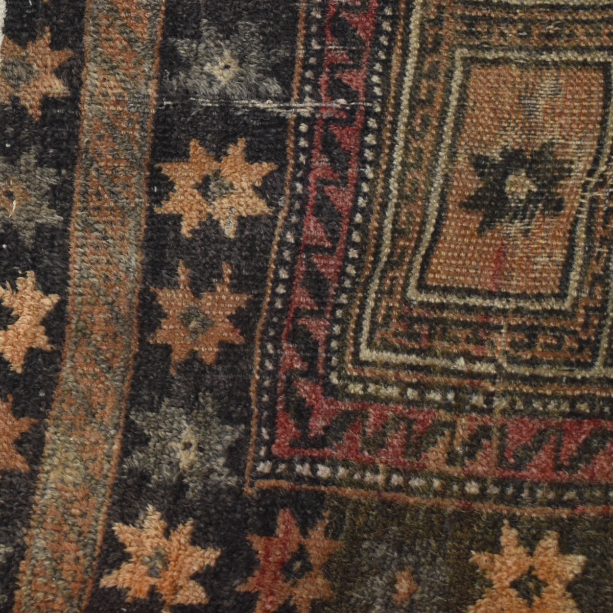 Semi-antique Shirvan Flat Wove Wool Rug