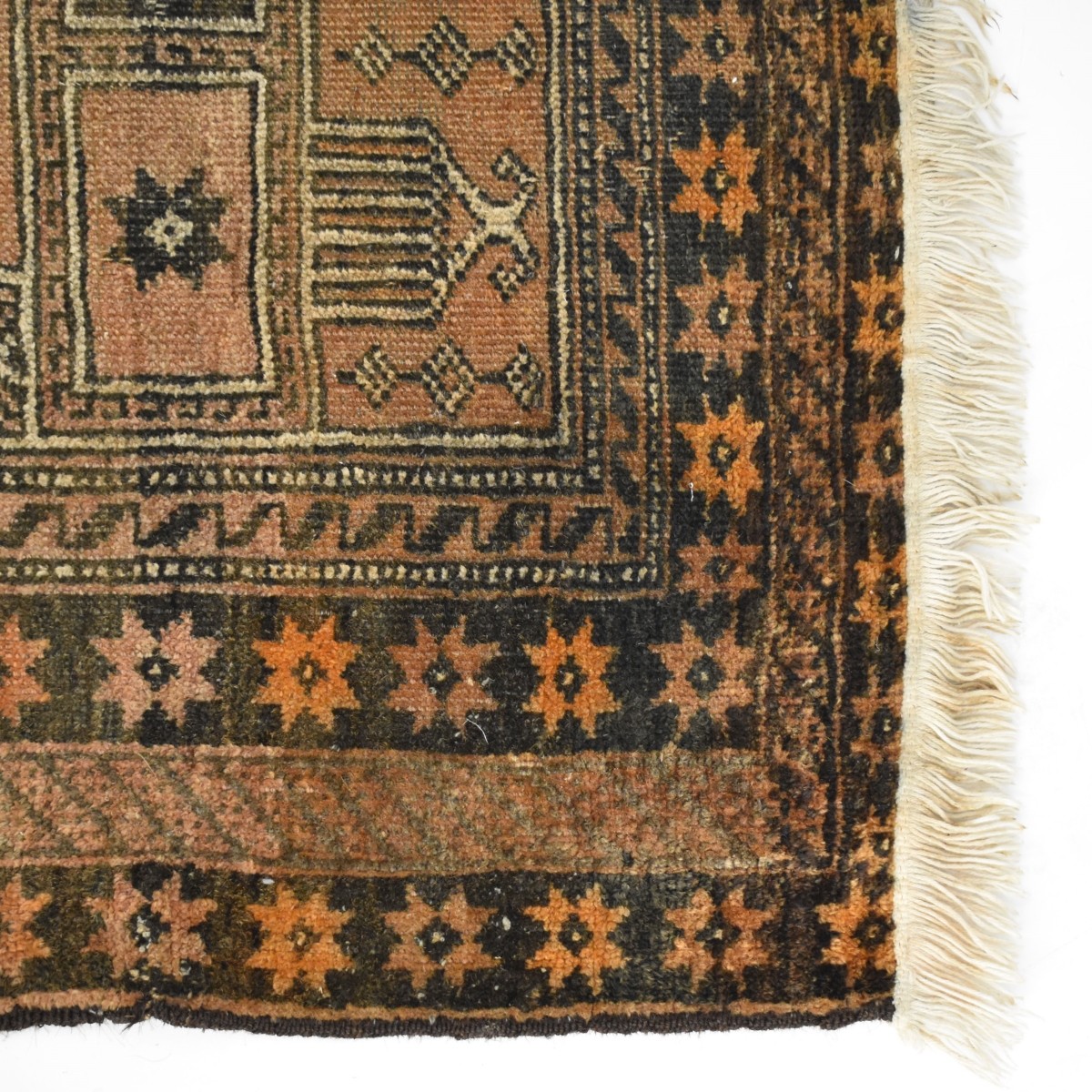 Semi-antique Shirvan Flat Wove Wool Rug