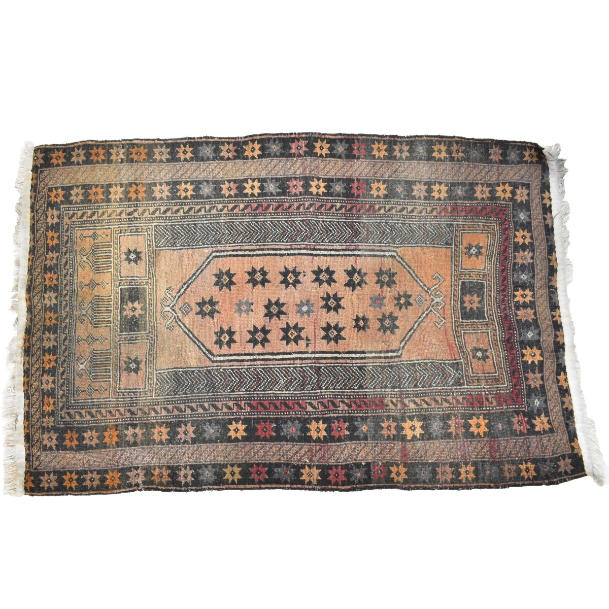 Semi-antique Shirvan Flat Wove Wool Rug
