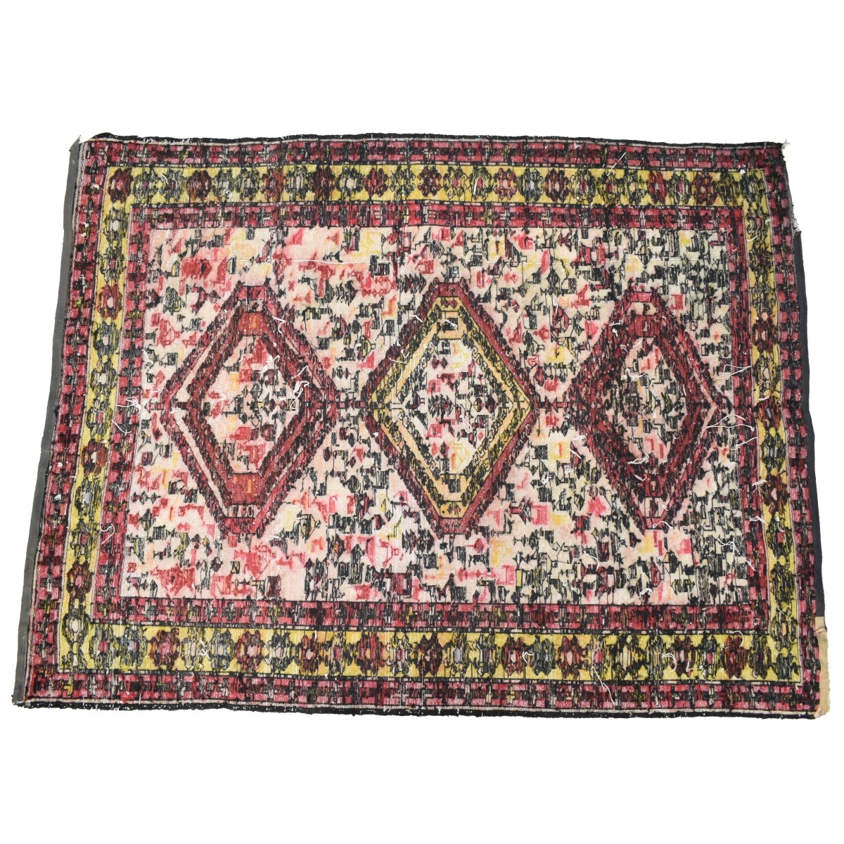 Semi-antique Soumak Wove Wool Rug