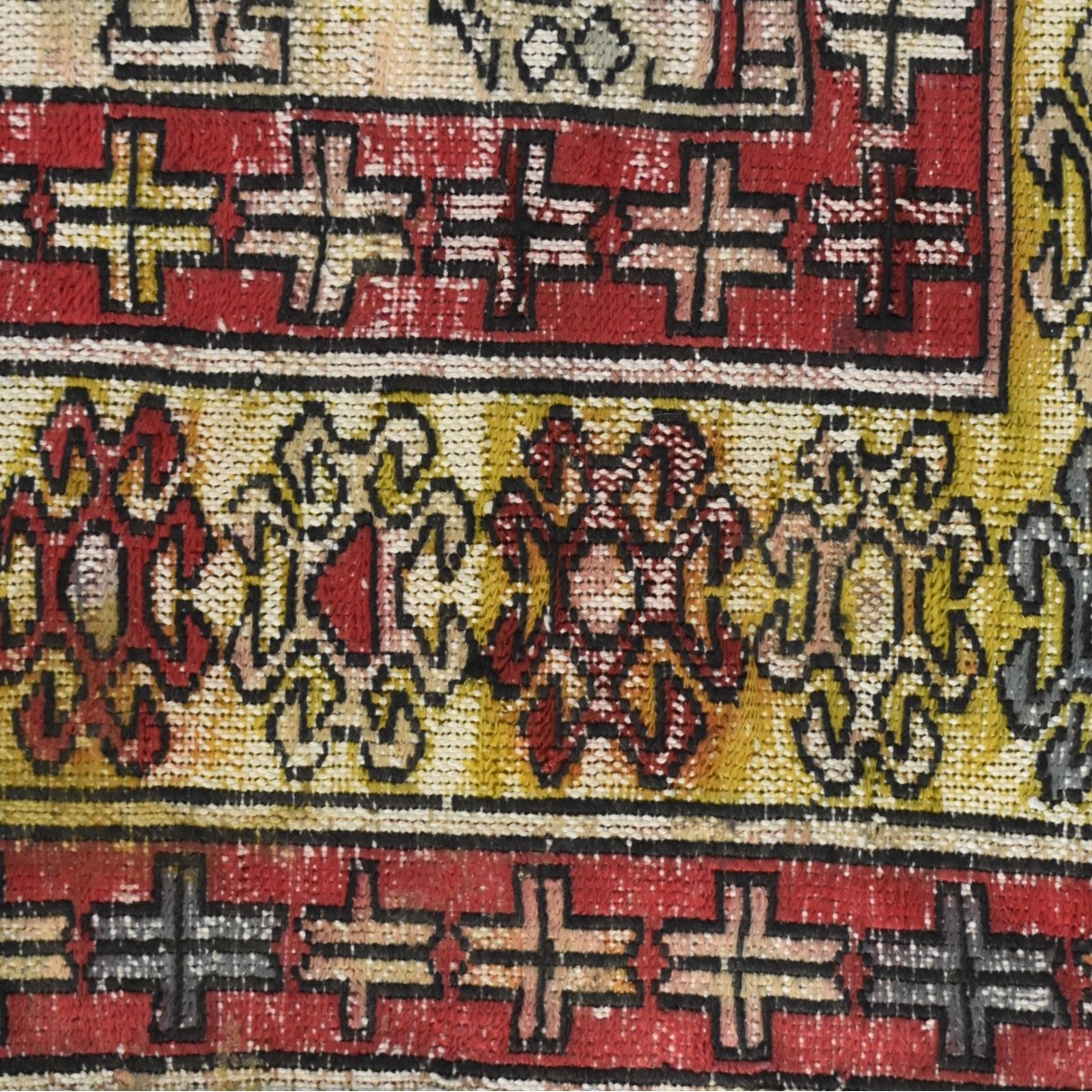 Semi-antique Soumak Wove Wool Rug