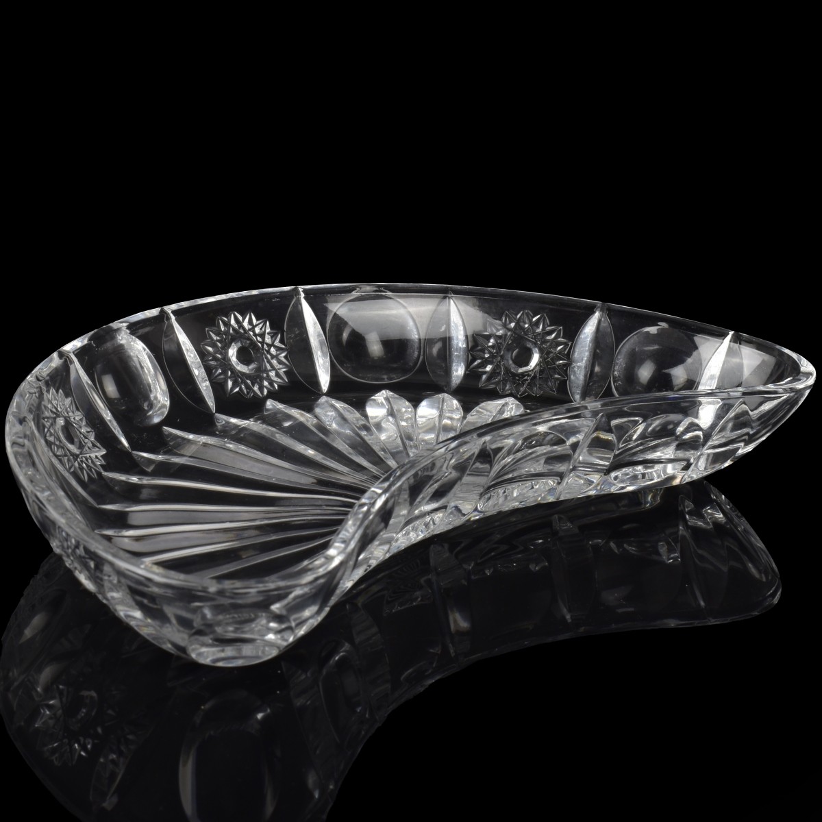 Crescent Shape Glass Side Dishes