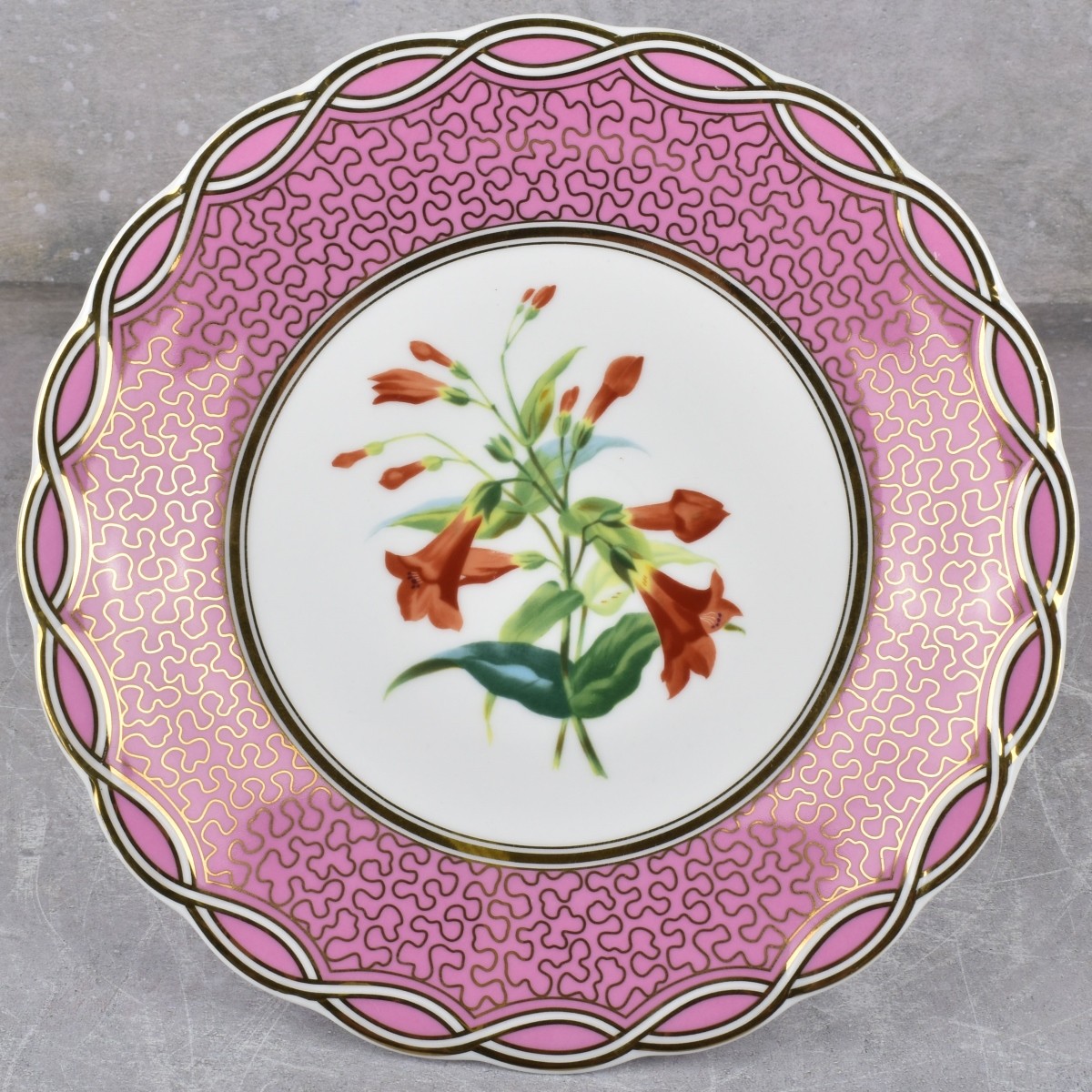 Porcelain Hand Embellished Transfer Tazzas