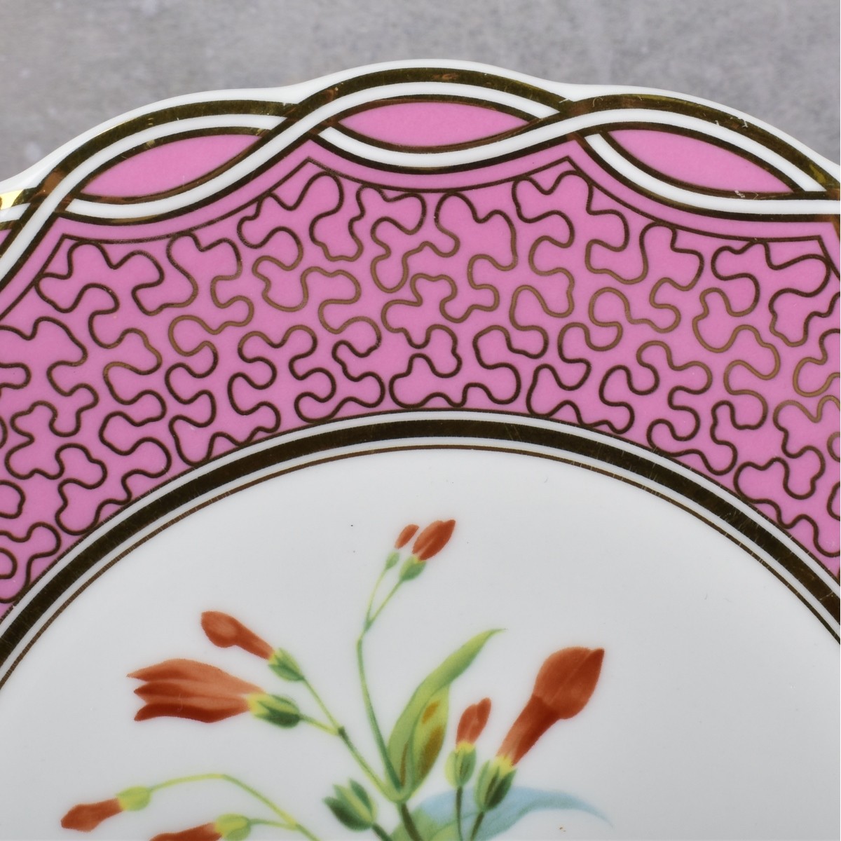 Porcelain Hand Embellished Transfer Tazzas