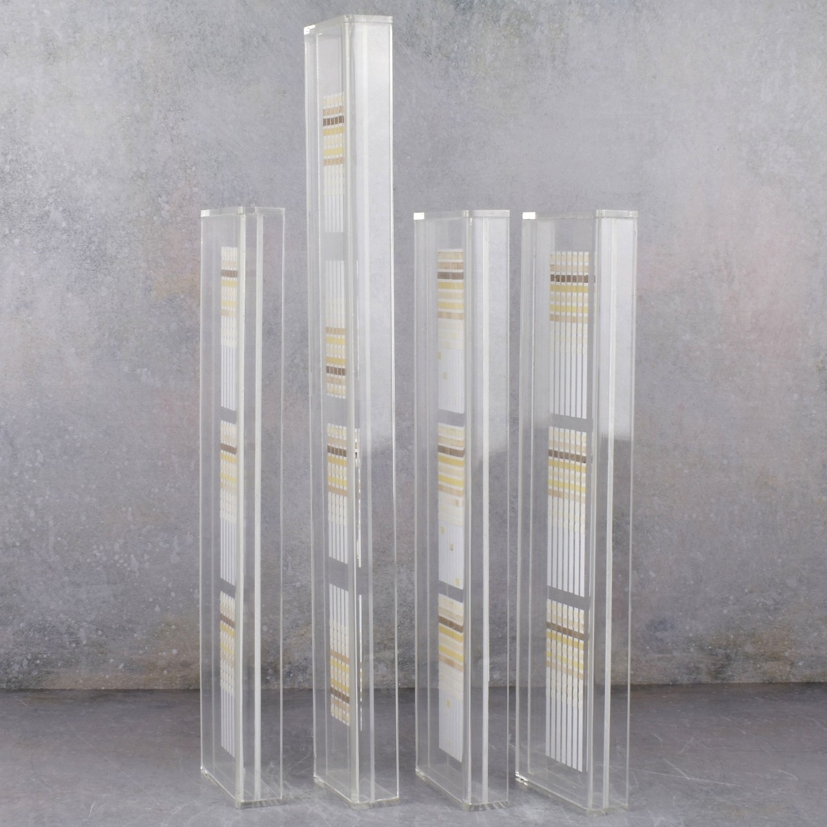 Agam Style Acrylic Encased Art Strips