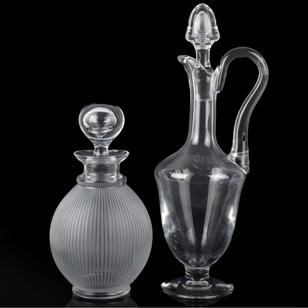 Vintage Lalique and Saint Louis Crystal Decanters