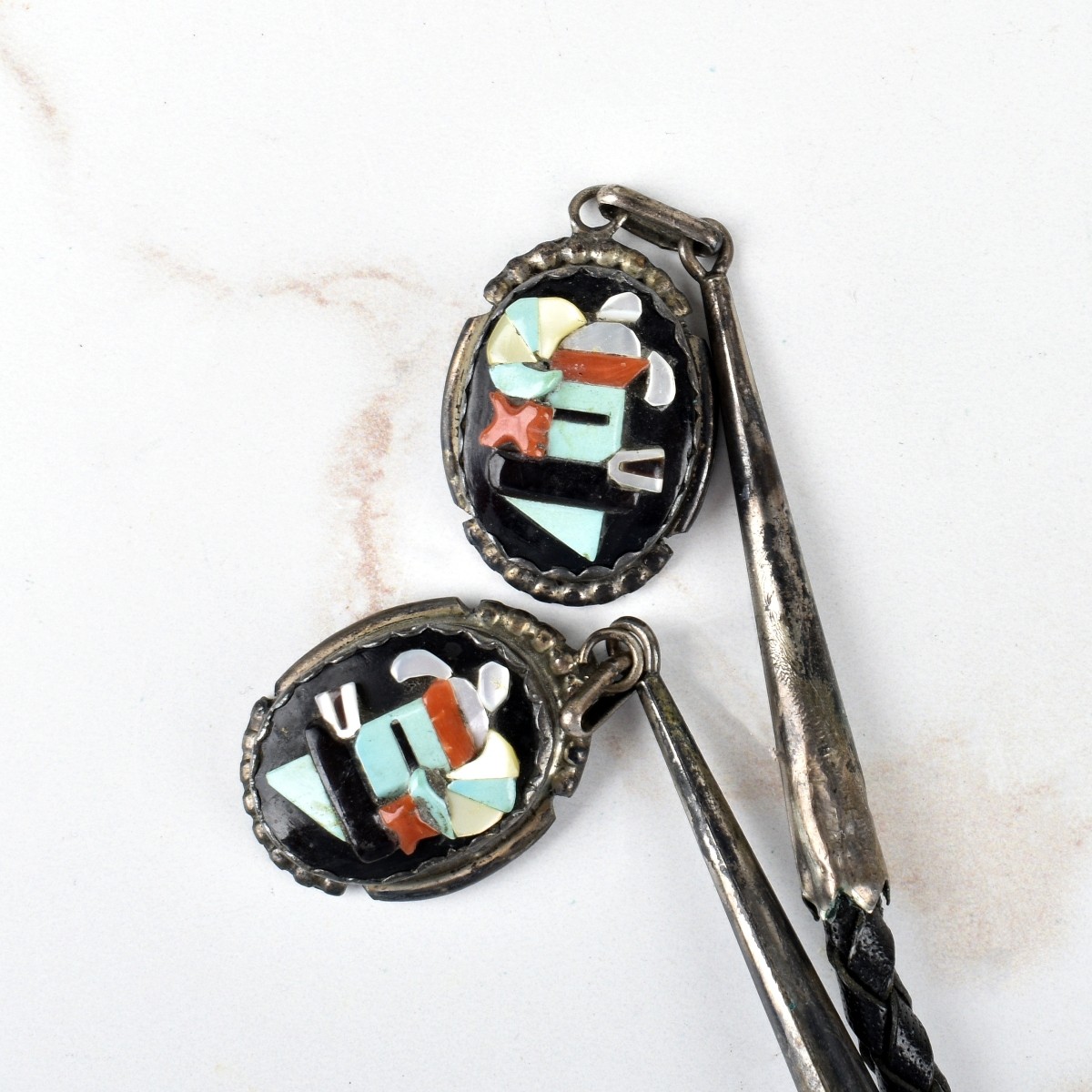 Zuni Kachina Silver Bolo Tie