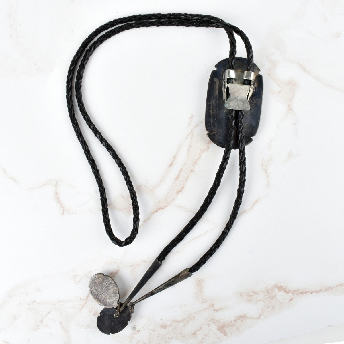 Zuni Kachina Silver Bolo Tie