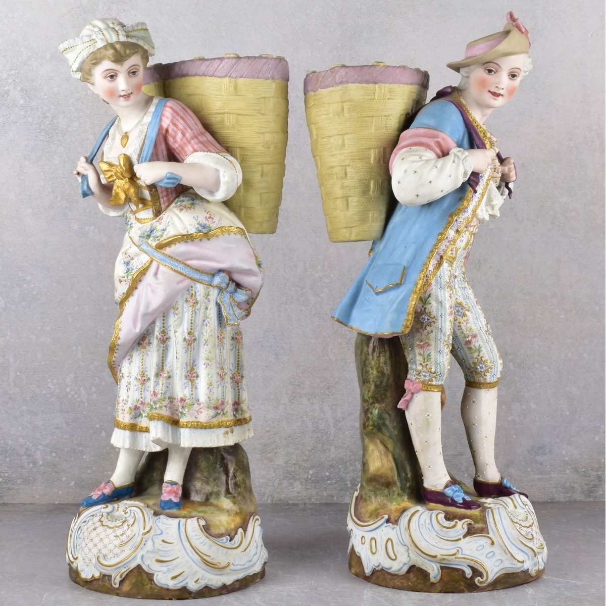 Antique Continental Porcelain Sculptures