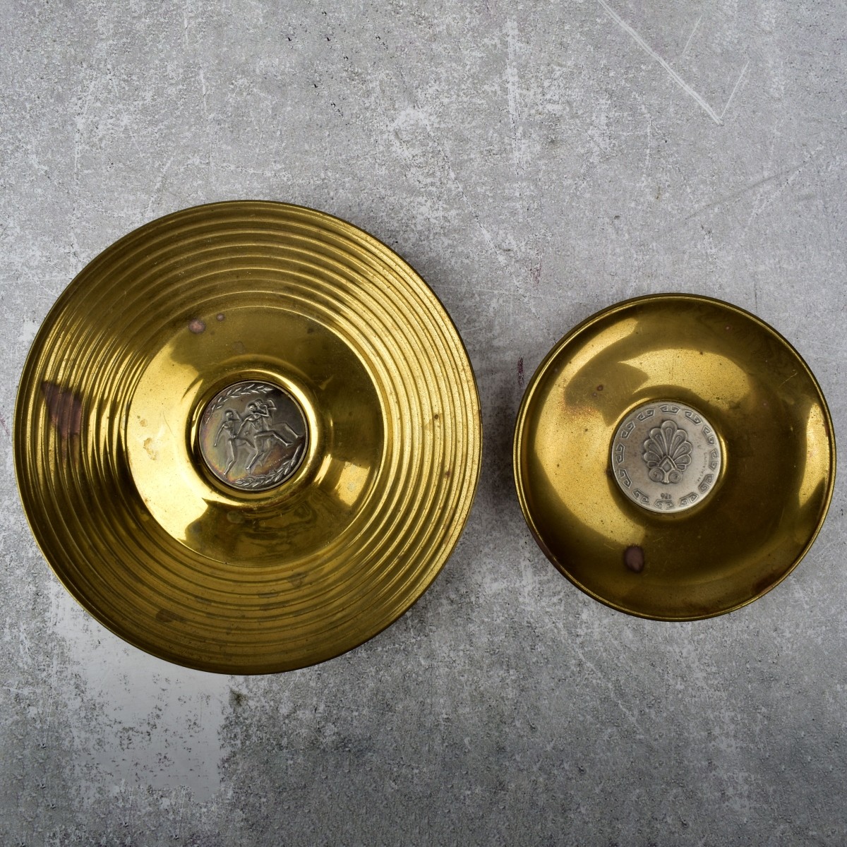 Ilias Lalaounis Sterling and Brass Dishes