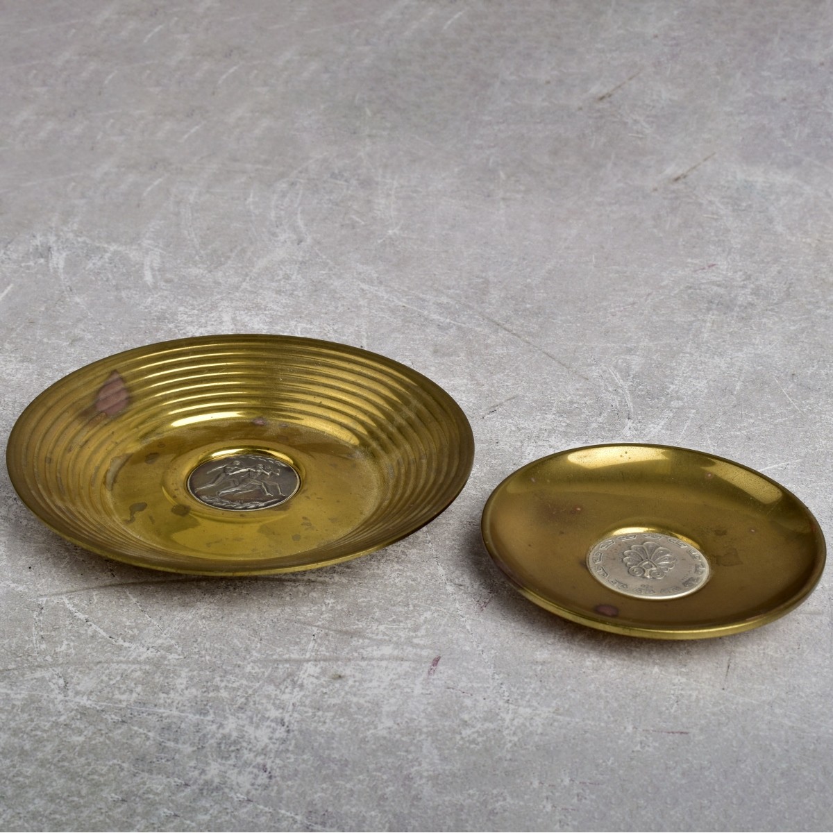 Ilias Lalaounis Sterling and Brass Dishes