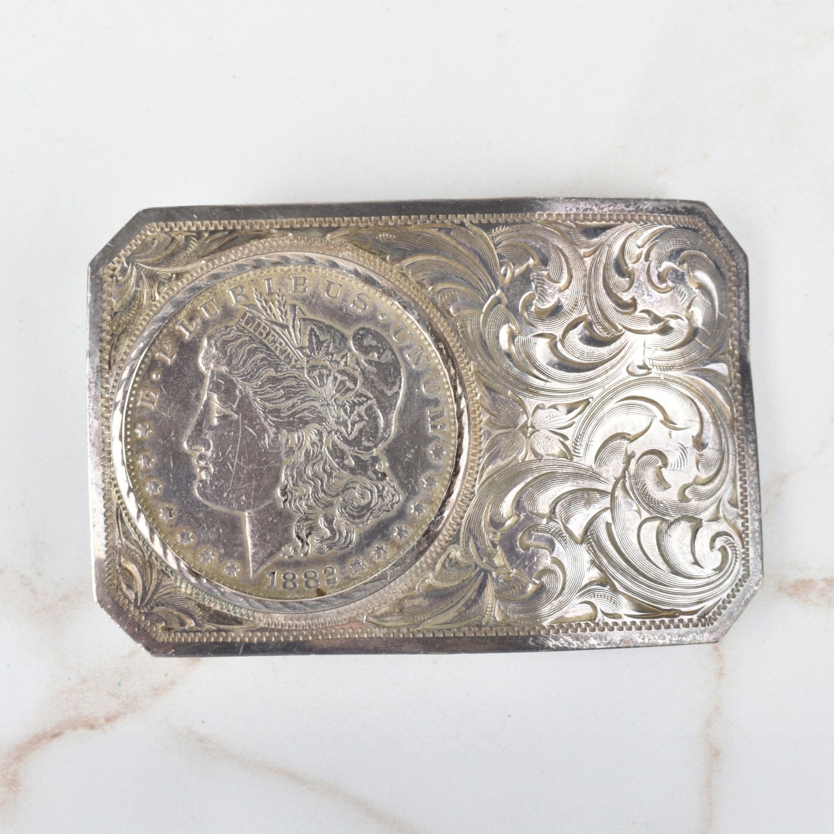Silver Belt Buckle