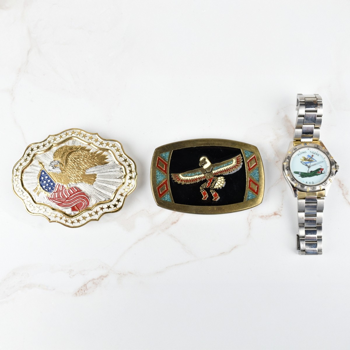 Belt Buckles and Watch