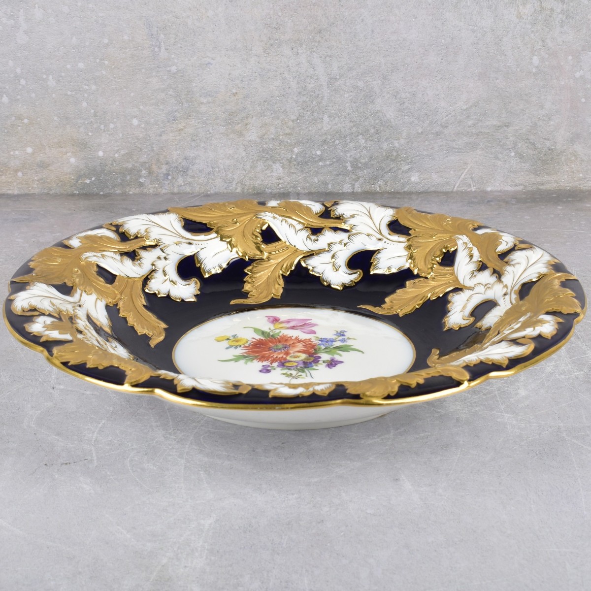 Meissen Porcelain Shallow Bowl