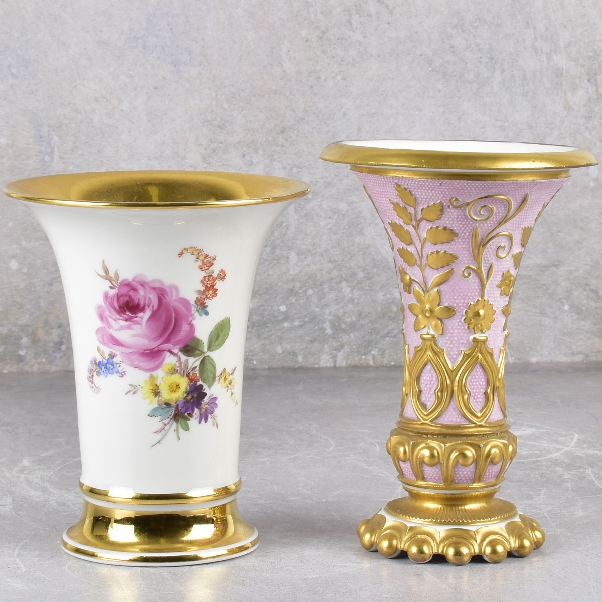 Meissen German Hand Painted Porcelain Pieces