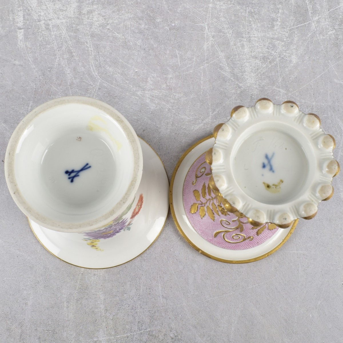 Meissen German Hand Painted Porcelain Pieces