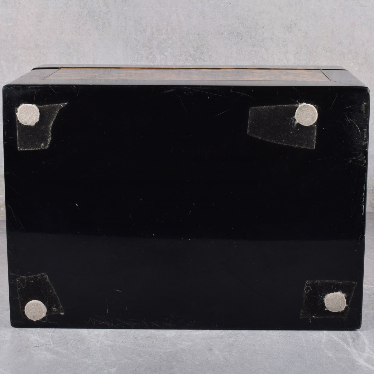 Large Faux Tortoiseshell Hinged Box and Lighter