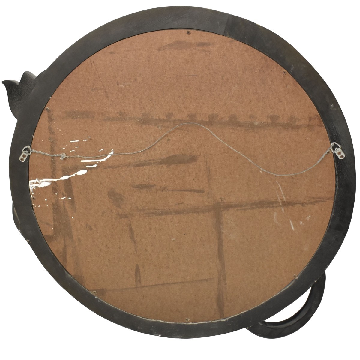 Large Hand Carved Art Deco Mirror.