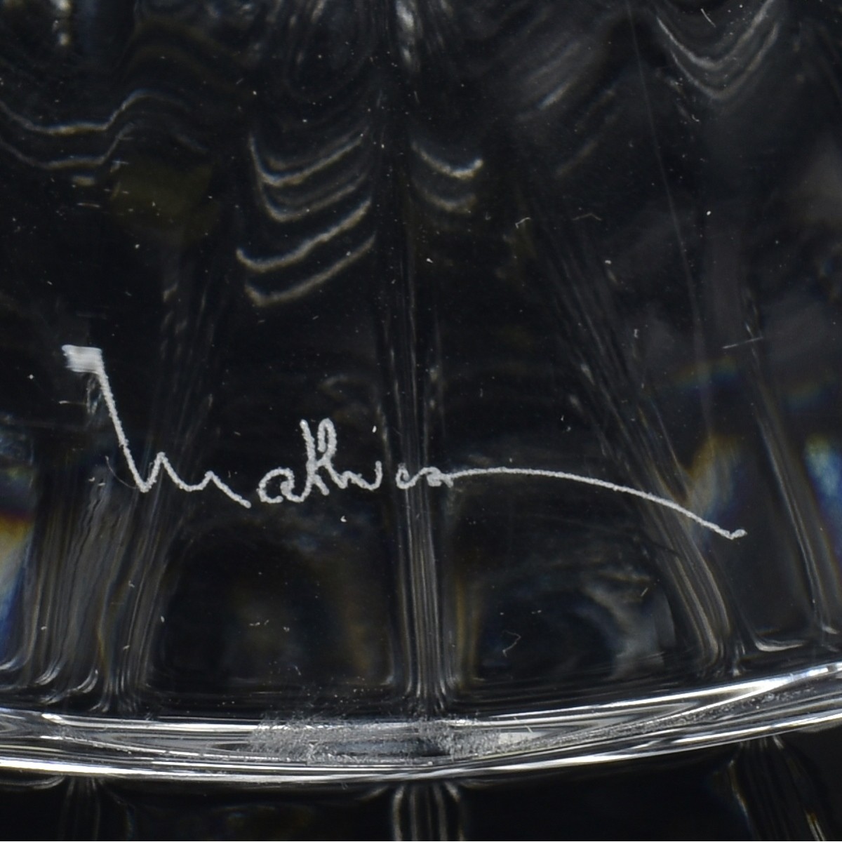 Large Baccarat Crystal "Mille Nuits" Vase