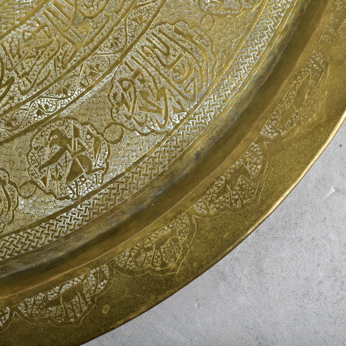 Vintage Moroccan Brass Tray