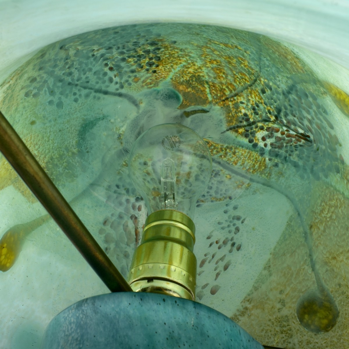 Vintage Venetian Art Glass Table Lamp