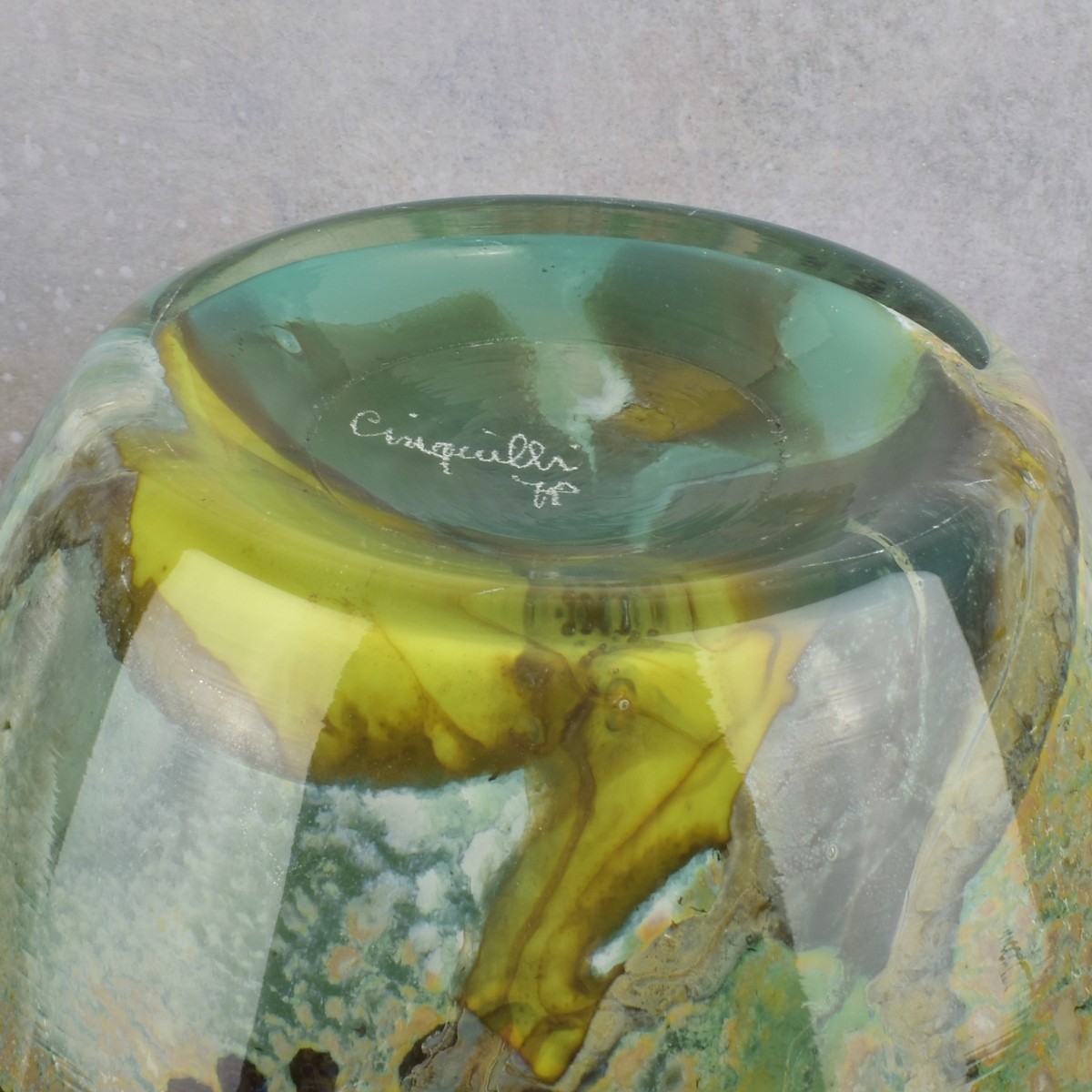 Vintage Venetian Art Glass Table Lamp