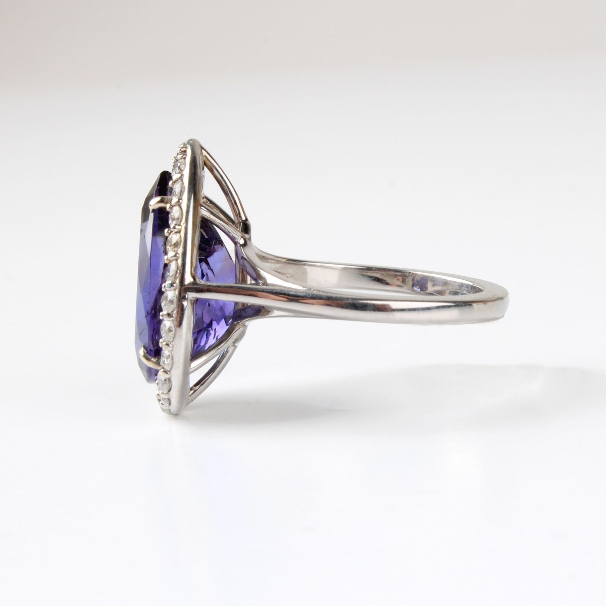 GIA Tanzanite, Diamond and 14K Ring