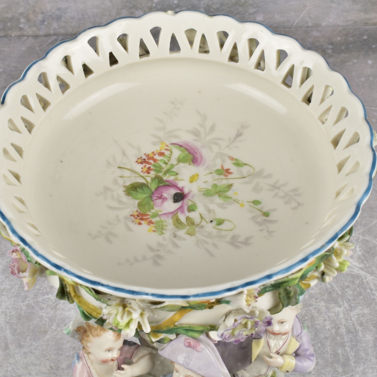 Vintage Figural Porcelain Candy Dish