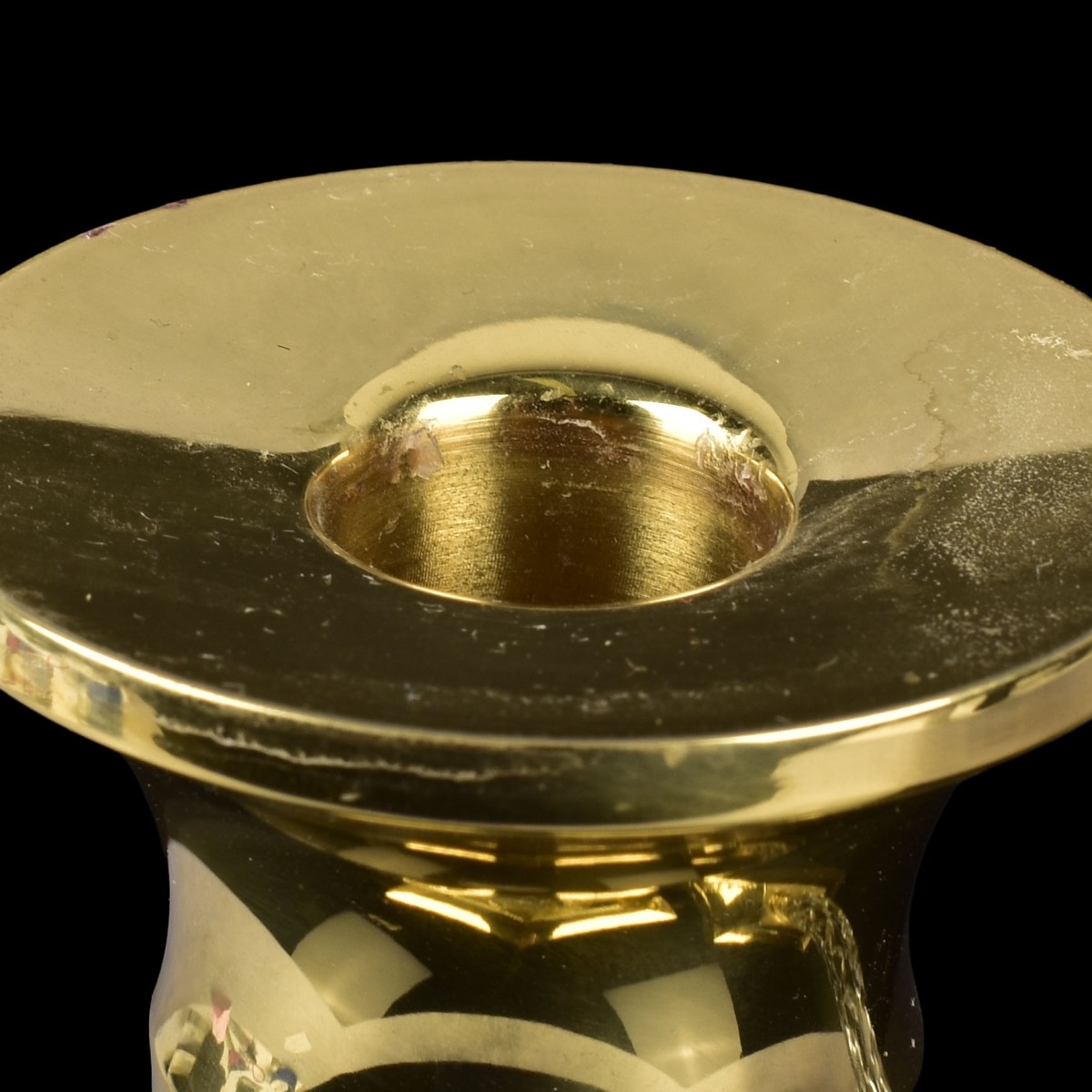 Waterford Crystal and Brass Candlesticks