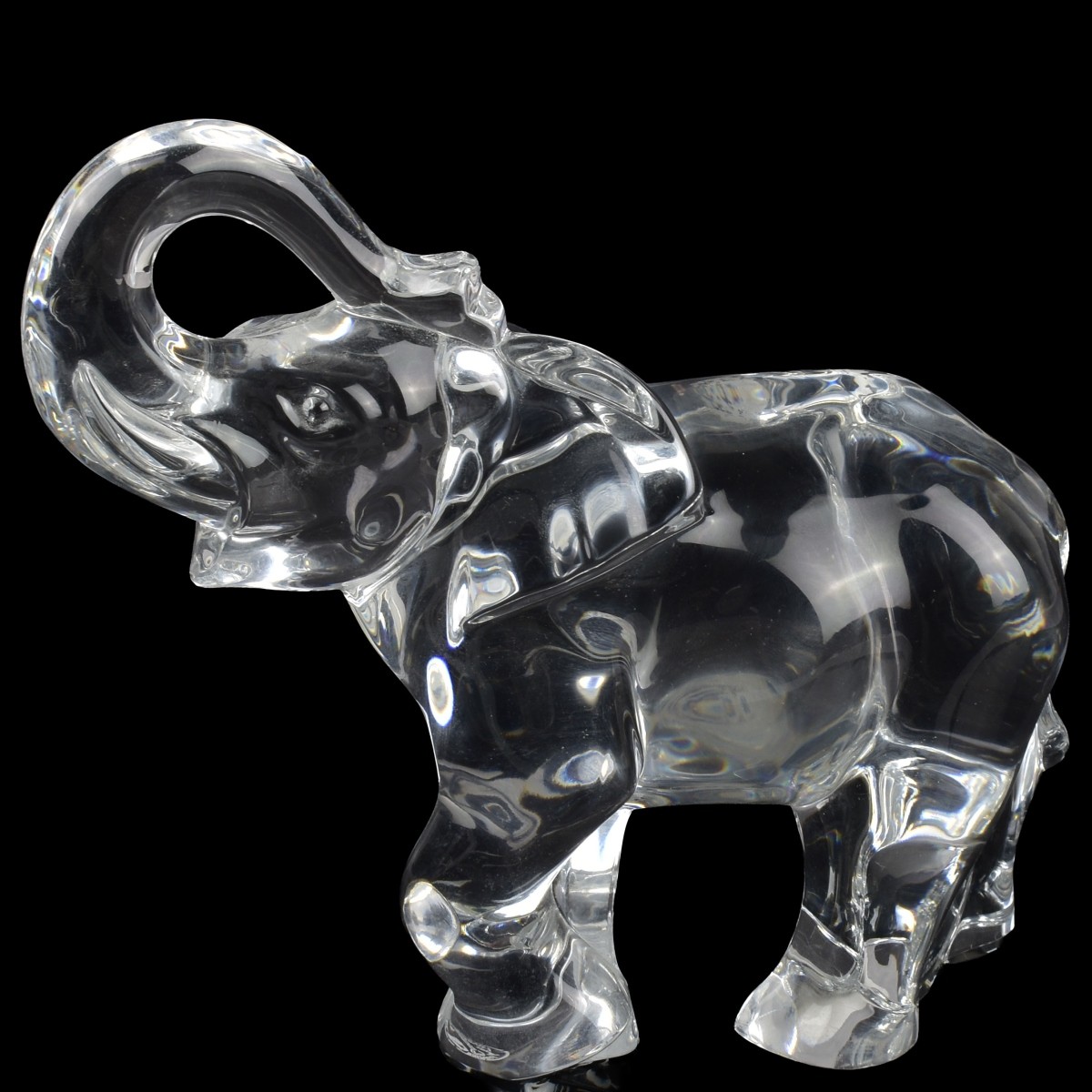 Baccarat France Crystal Elephant