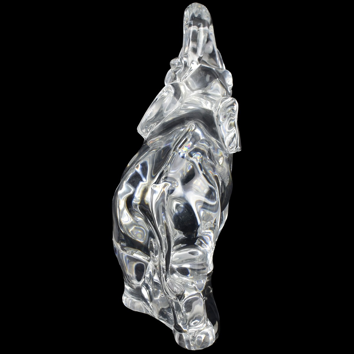 Baccarat France Crystal Elephant