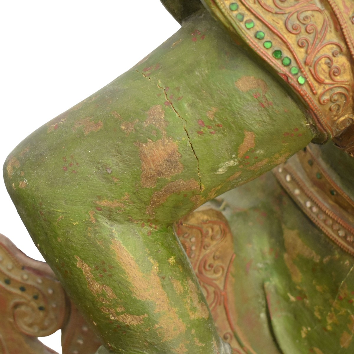 Large Burmese Hand-carved Deity's